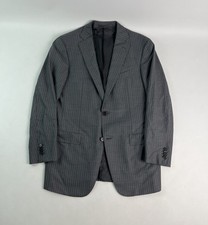 Ermenegildo Zegna 2 Btn Wool Stripped Suit Jacket Men's 40L