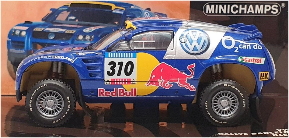 Minichamps escala 1/43 436 055310 - VW Race Touareg 3er #310 Rally Barcelona 2005 Foto 3 de 4