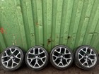 VAUXHALL CORSA E  D VXR 16T ALLOY WHEELS SET 215 45 18 5X110 DIAMOND CUT
