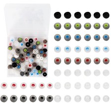 60PCS Earbuds Replacement Tips Silicone, Ear Bud Replacement Pieces Silicone,...