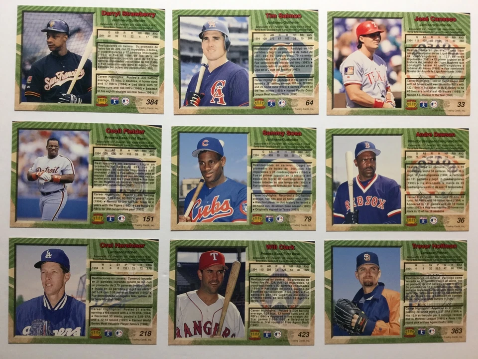 1995 Pacific Crown Collection MLB Cards - Pick From List (1 - 450) - Image 2 of 2