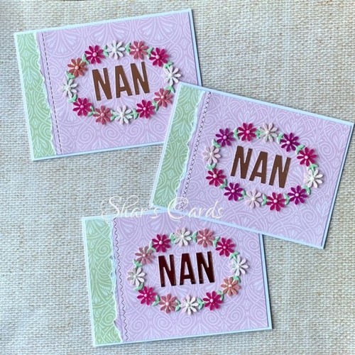 Floral Happy Mothers Day Card for NAN, Handmade in Australia - Picture 3 of 6