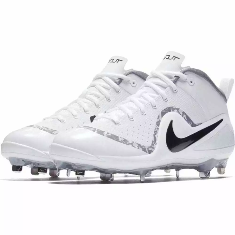 Nike men's force zoom trout 4 mid metal sales baseball cleats