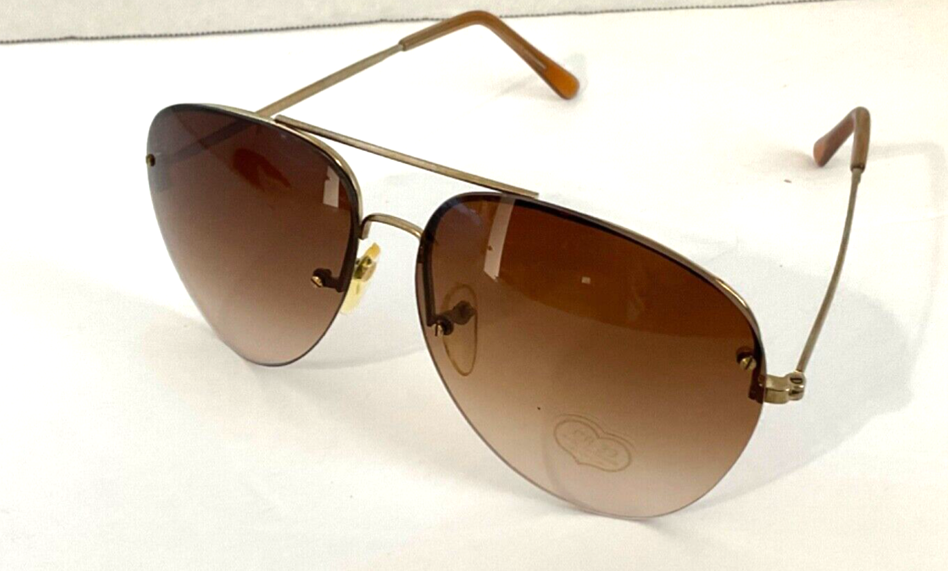 Aviator Sunglasses Women Retro Driving Pilot Brown Shades CR39 High Glass Lens-image