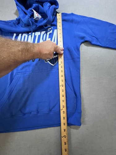 Sudadera Montreal Impact MLS Para Hombre Pequeña Azul Logo Manga Larga Sudadera con Capucha. - Imagen 9 de 10