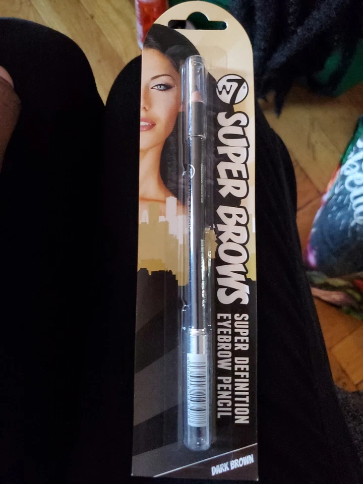 Lápiz de cejas W7 Super Brows marrón oscuro 0,17 OZ/5 ML Foto 2 de 2