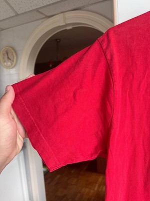 T-shirt Vintage Primal Scream Années 90 - Taille XL, Rouge - Marque Fruit Of The Loom - Occasion Très Bon état