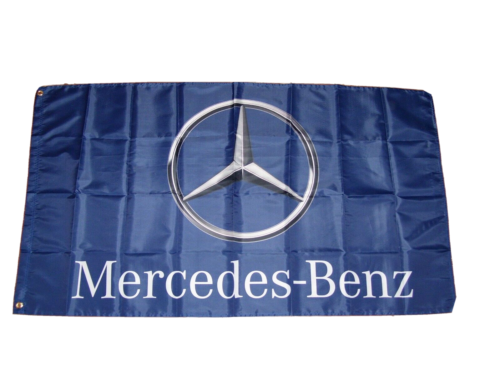 MERCEDES BENZ 3'X5' FLAG BANNER MAN CAVE RACING GARAGE SHOP WALL FAST ...
