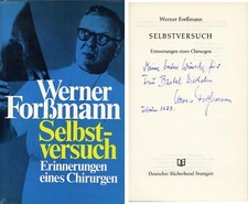 NOBEL PRIZE 1956 PHYSICIAN Werner Forßmann autograph, signed book NOBEL PRIZE 1956 PHYSICIAN Werner Forßmann autograph, signed book