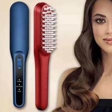 Red Blue Light Therapy Hair Growth Comb Electric Vibration Scalp Massager Brush