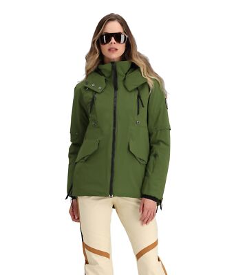 Obermeyer Meribel Down Jacket Sandbar 12 Teen Snowboard Coat for Winter