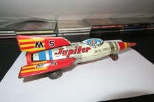 OLD TINPLATE US ARMY M5 JUPITER ROCKET BY MASU JAPAN 1960