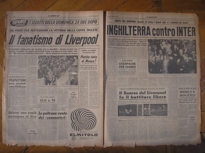 Liverpool Win FA vs Leeds Inter 1965 Semi Final Champions Cup