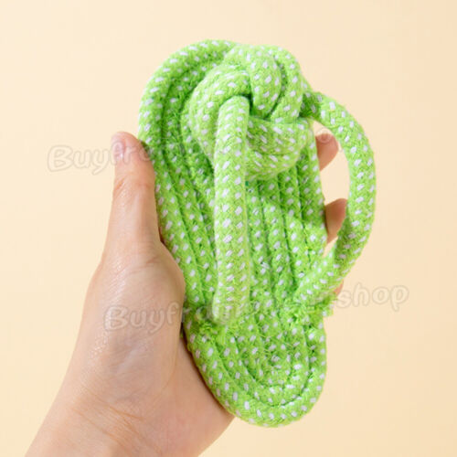10X Dog Braided Rope Toys Pet Puppy Chew Bite Toy Gift Tough Cotton Clean Teeth - Picture 6 of 9