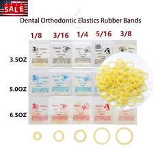 US Ortho Elastics Latex Braces Dental Orthodontic Rubber Bands 3.5,5.0,6.5 OZ
