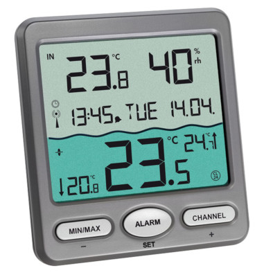 TFA 30.3056.10 Venice Funk Poolthermometer digital Teich Schwimmbadthermometer
