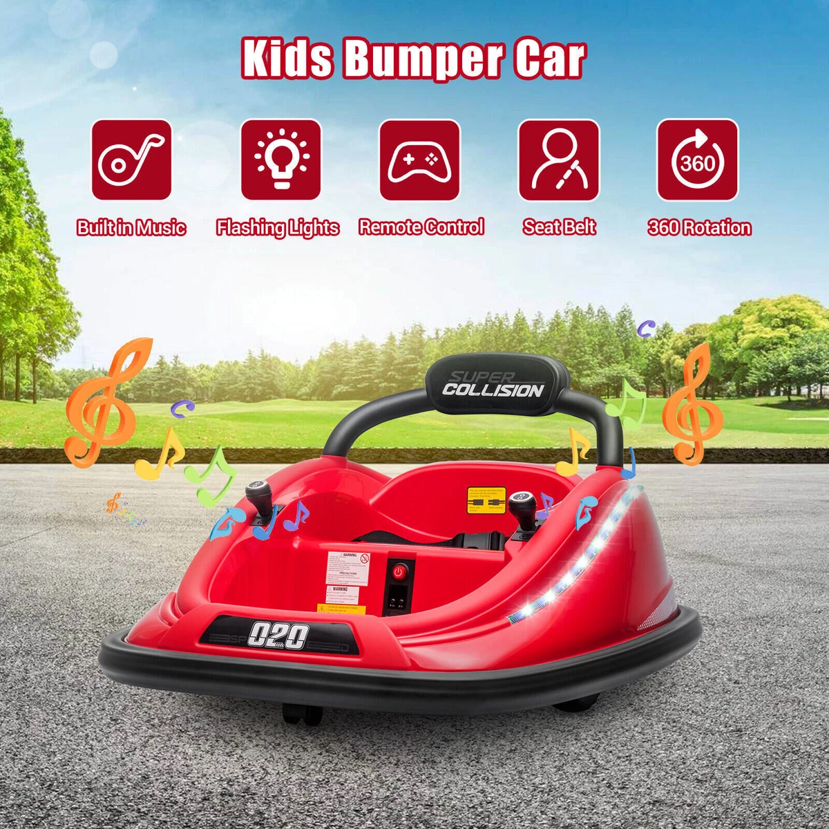 360 spinning bumper car deals
