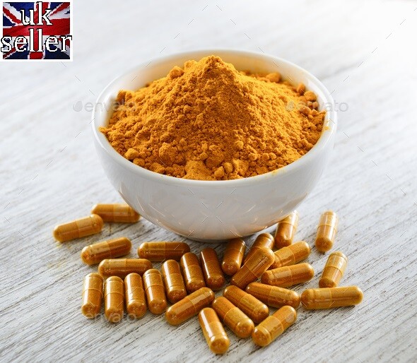 300 x Turmeric, Black Pepper And Ginger Capsules 800mg * Vegan,100% Organic**.