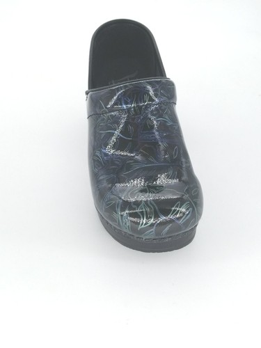 7191 Dansko Womens Tropical Leaf Patent Clog Size 38 EU 7.5-8 US - Picture 5 of 9
