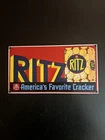 Ritz Crackers Vintage Porcelain Sign 1990 Nabisco 13’’x7’’ America's Favorite!