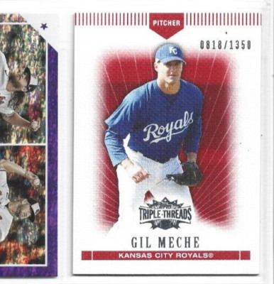 Gil Meche 2007 Topps Triple Threads #16 - SN 0818/1350 - Kansas City Royals