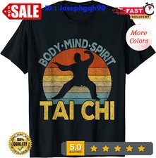 2025/NEW LIMITED Vintage Tai Chi Chinese Martial Retro Design Great Tee T-Shirt.