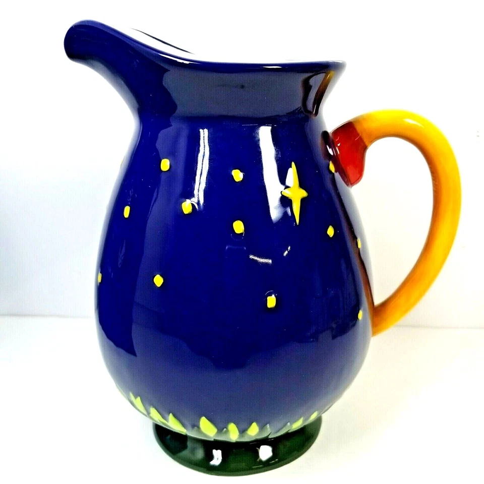 Lion and Lamb - Handcrafted Christmas Pitcher "Home For The Holidays" C. Radko - Image 3 of 4