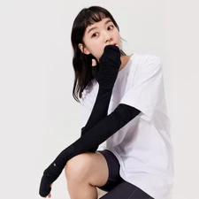 OH!SUNNY Arm Sleeves Long Gloves Sun UV Protection UPF 50+ Breathable Mittens