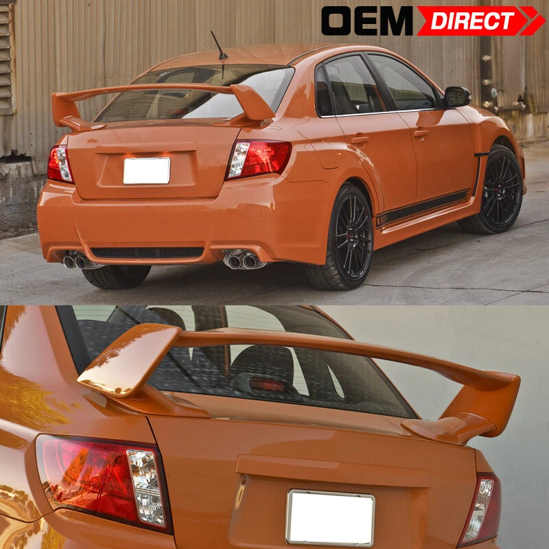 Fits 08-14 Subaru 08-11 Impreza WRX STI 4Dr ST Style Trunk Spoiler Unpainted ABS - Image 3 of 4