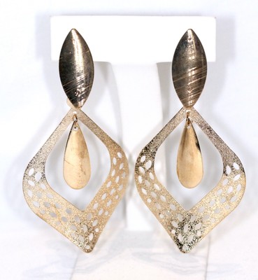 Boucles D'oreilles Pendantes Dorées - Modèle 69 - Neuf Sans Emballage - Alliage à Clous