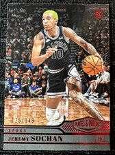 22-23 Panini Chronicles - Jeremy Sochan - Plates & Patches No. 308 - Red /149