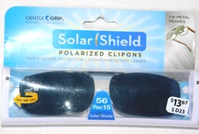 Polarized Clip Ons Sunglasses For Metal Frames Gray Lens SD23 56Rec15