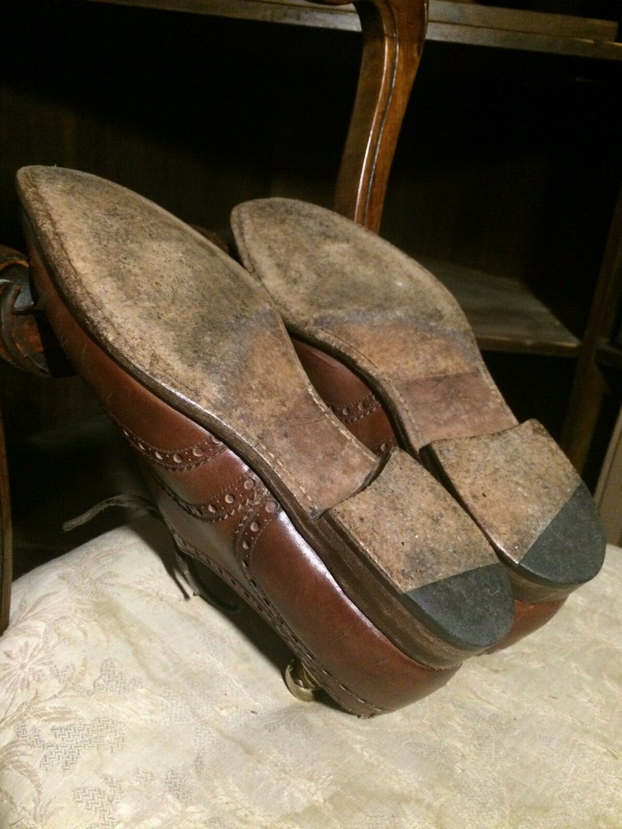 Chaussures Church’s Richelieu Chetwynd Acajou Vintage Taille 9.5 UK - Fait Main Au Royaume-Uni