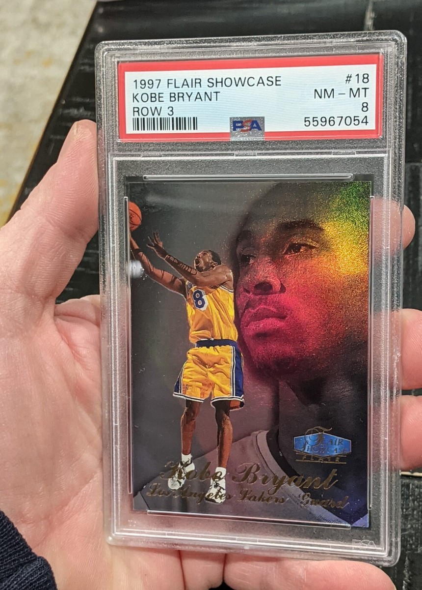 1997 Flair Showcase Kobe Bryant (ROW 3) PSA 8 NM-MT 2nd Year Card
