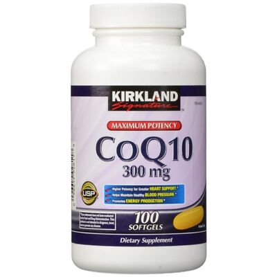 Kirkland Signature CoQ10 300 mg 100 Softgels - 5 Pack