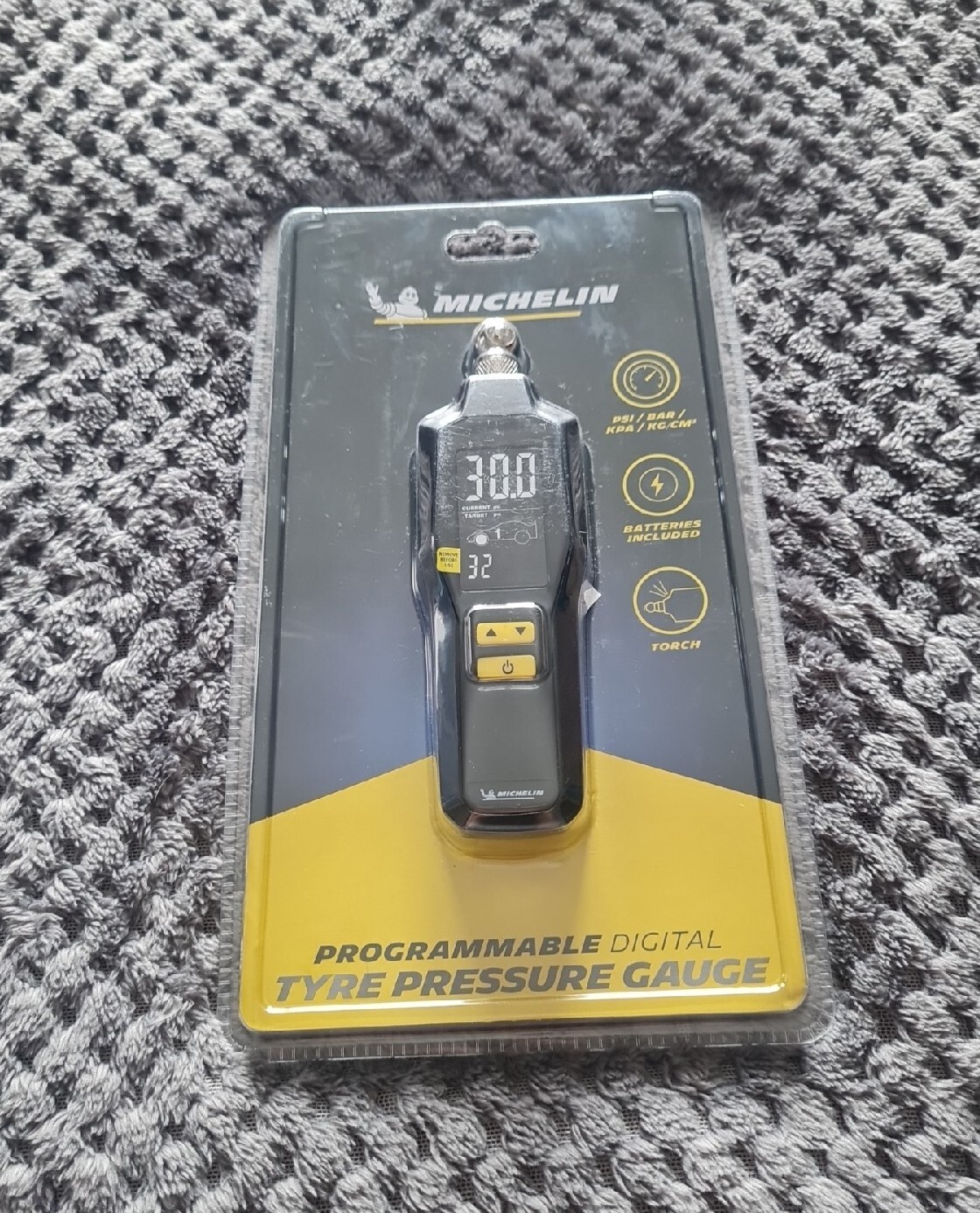 Michelin Programmable Digital Tyre Pressure Gauge 12294 5010555122947