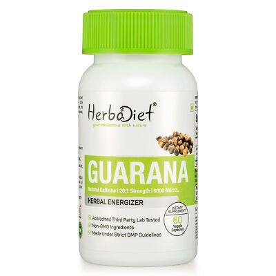 Guarana Extract Veg 300mg Capsules Natural Energy Booster Stimulant Weigh loss