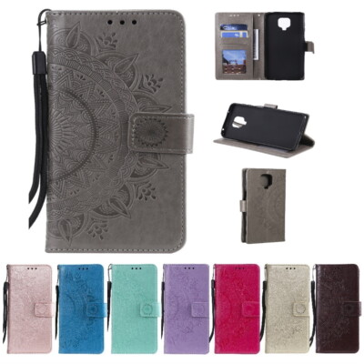 Hülle für Xiaomi Redmi Note 9 Pro Handy Cover Flip Case Schutzhülle Etui Mandala