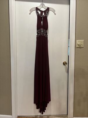 Morgan & Co Juniors Size 7/8 Burgundy Cutout Halter Evening/Formal Dress | eBay Morgan & Co Juniors Size 7/8 Burgundy Cutout Halter Evening/Formal Dress | eBay