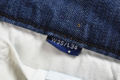 Gant Regular Straight Jeans Pour Hommes W35/L34 Schnurrhaare Denim Décoloré Bleu - Foto 8 di 8