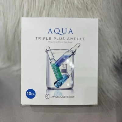 Amore Pacific Aqua Triple Plus Ampule Moisturizing Effects Mask Sheet 30ml*10 Ea
