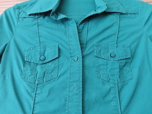 ZERO Damen Bluse - Kurzarm - in Petrol , GR. 34 - Neuwertiger Zustand.... - Bild 3 von 4