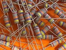 50pc 47K Ohm 2 Watt (2W) 2% Tolerance Metal Oxide Film Resistor Flameproof  RCD