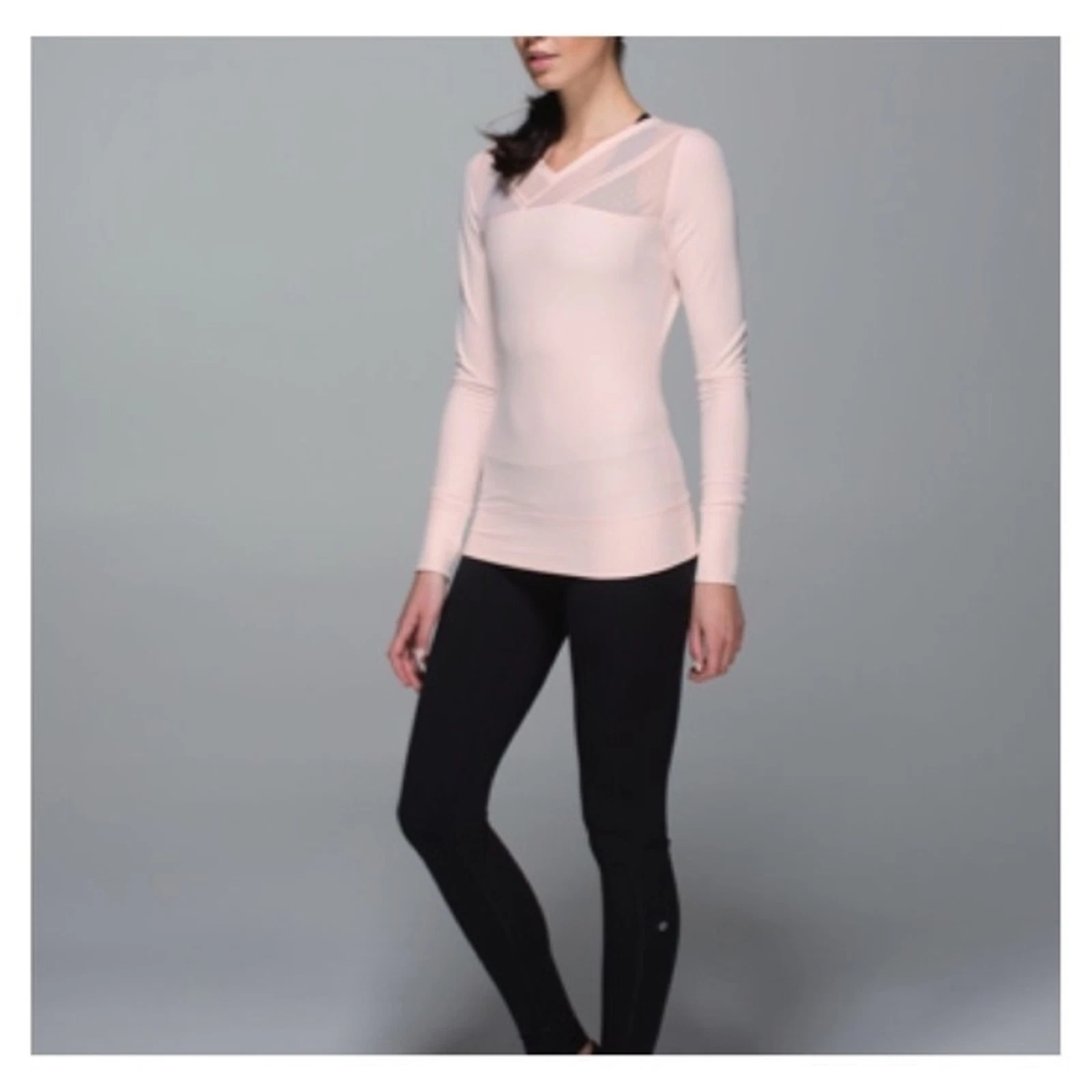 lululemon just breathe long sleeve parfait mesh thumb holes soft stretch shirt