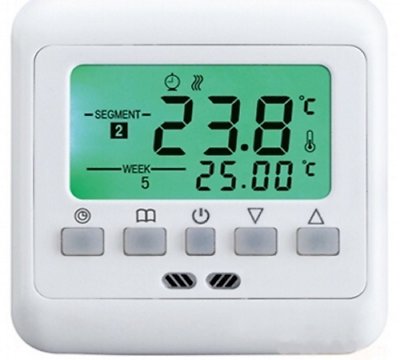 Raumthermostat programmierbar Unterputz LCD Nachtabsenkung Unterputz #741