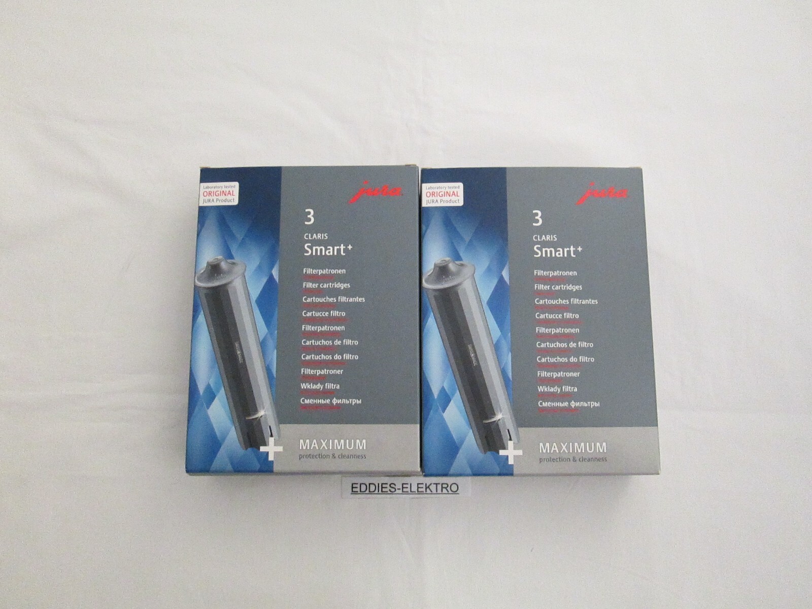 2x ORIGINAL JURA Claris Smart+ Filter 3 er SET zu E60, E6, E8, Z6 24233