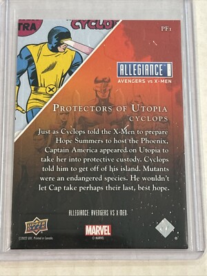 2023 Upper Deck Allegiance Avengers vs X-Men Protectors of Utopia