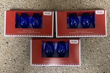   NEW  12 Holiday Time C7 Replacement Blue Bulbs 3 sets Bulbs Candelabra Base