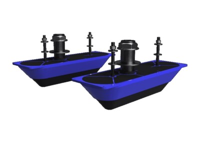 Lowrance StructureScan 3D Stainless Steel Thru-Hull Transducer 000-13560-001