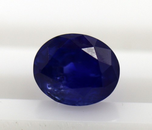 SZ:7 US 18K Gold Ring IGI CERTIFIED 2.19 Ct Natural Blue Sapphire Real Diamond - Picture 10 of 18